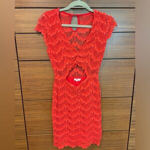 Nightcap Clothing Lace Bodycon Mini Cocktail Dress, size S